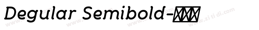 Degular Semibold字体转换